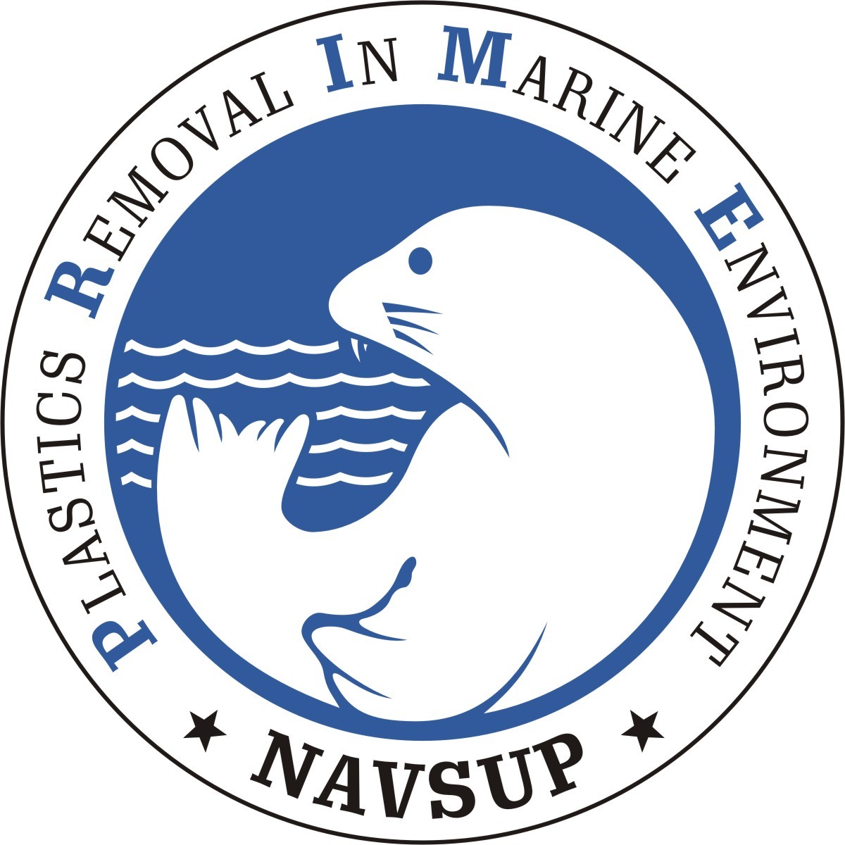 NAVSUP PRIME Logo. It features an icon in a seal in a circle surrounded by the program name.