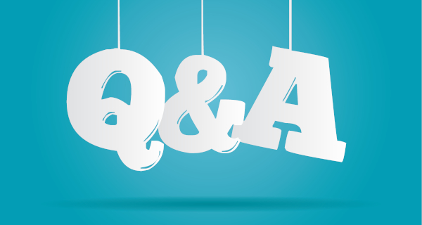 Decorative image for Frequently Asked Questions that says Q&A