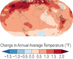 Change in Annual Average Temperature - Global